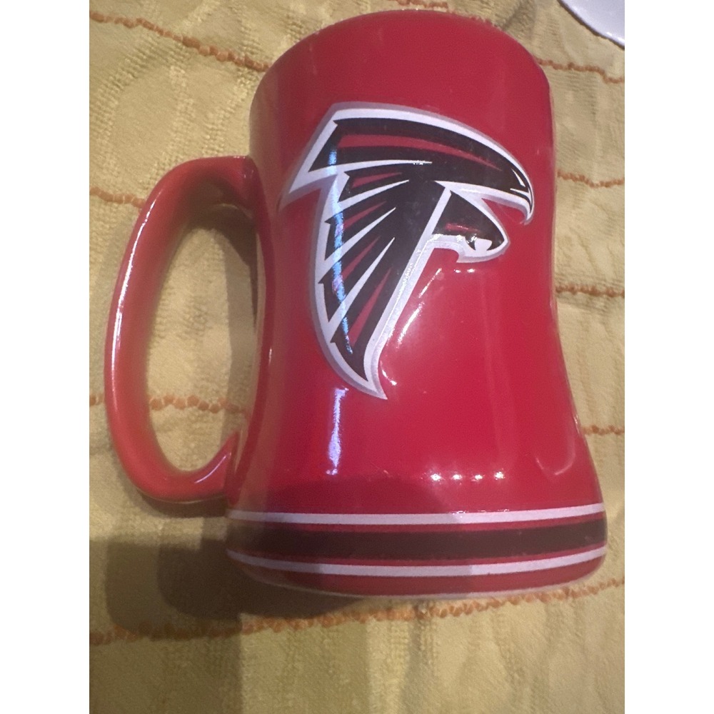 Atlanta Falcons NFL Red Ceramic Coffee Mug Boelter Brands 18oz Sculpted Logo Cup